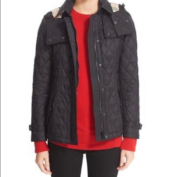 SOLD -Burberry Brit Finsbridge Quilted Short Coat - Picture 5 of 7